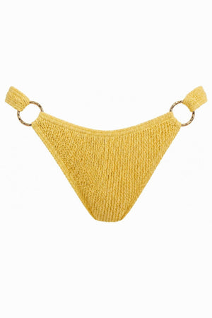 BLUEWATERS GOLD RING MODERATE COVERAGE BIKINI BOTTOM