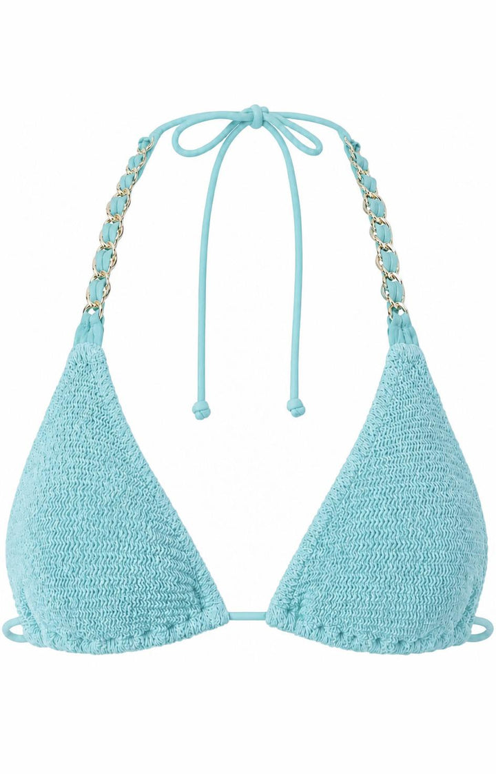 SYDNEY GOLD CHAIN TRIANGLE BIKINI TOP