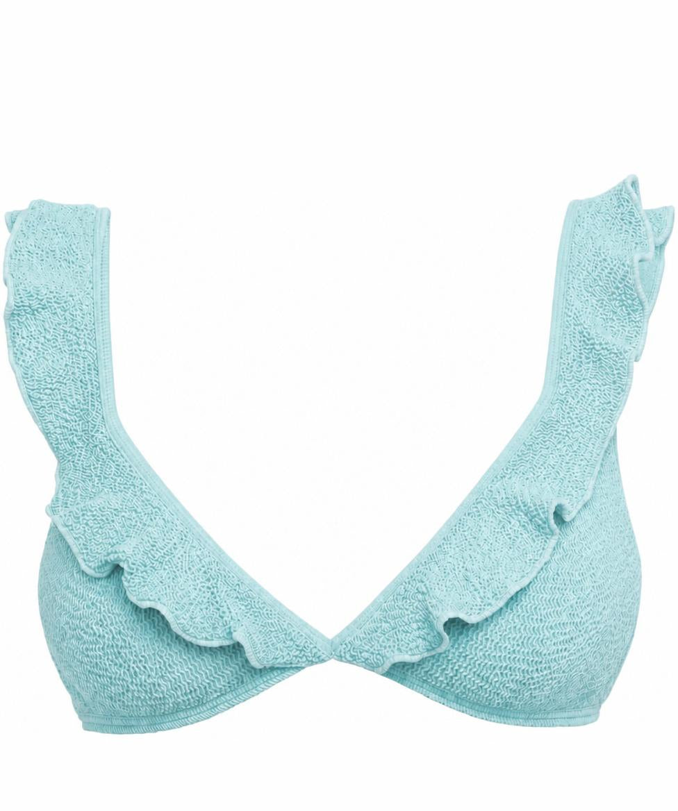 COZUMEL RUFFLES BIKINI TOP