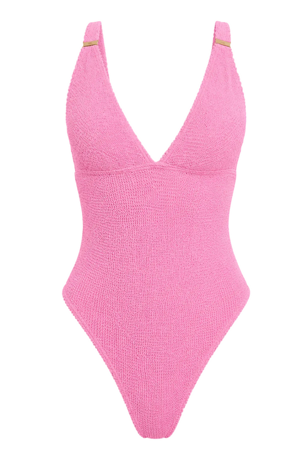 PARIS GOLD SLIDER ONE PIECE SWIMSUIT