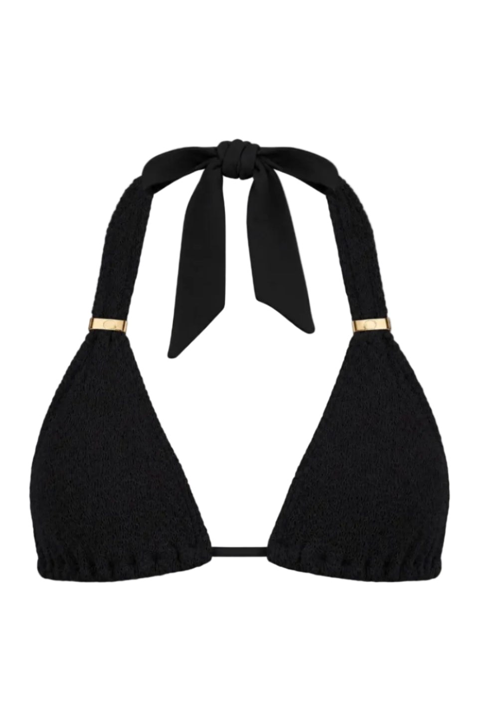 PARIS TRIANGLE GOLD SLIDERS BIKINI TOP