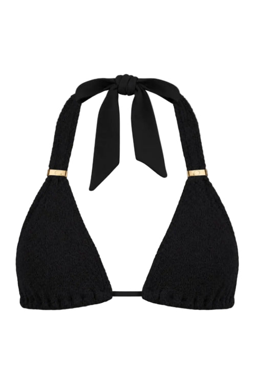 PARIS TRIANGLE GOLD SLIDERS BIKINI TOP