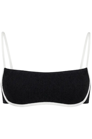 MONTEGO WHITE LINED BRALETTE BIKINI TOP