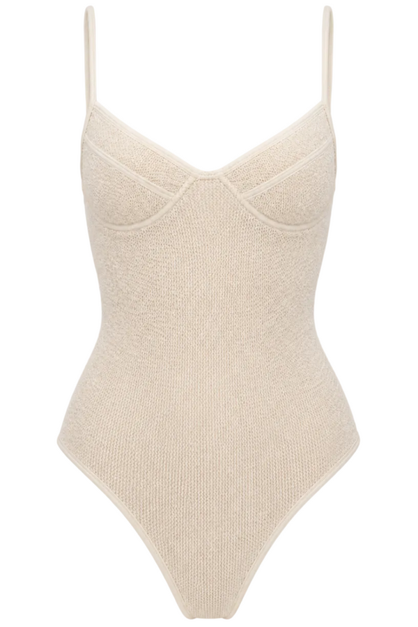 ST TROPEZ UNDERWIRE SPAGHETTI STRAPS ONE PIECE SWIMSUIT