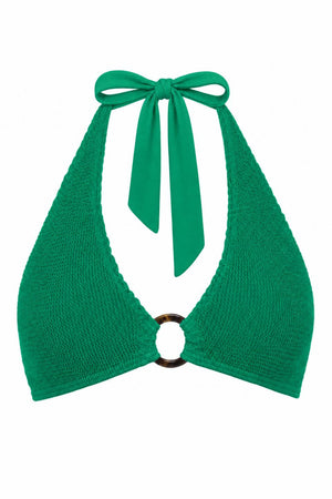 MILAN TORTOISE RING HALTER BIKINI TOP