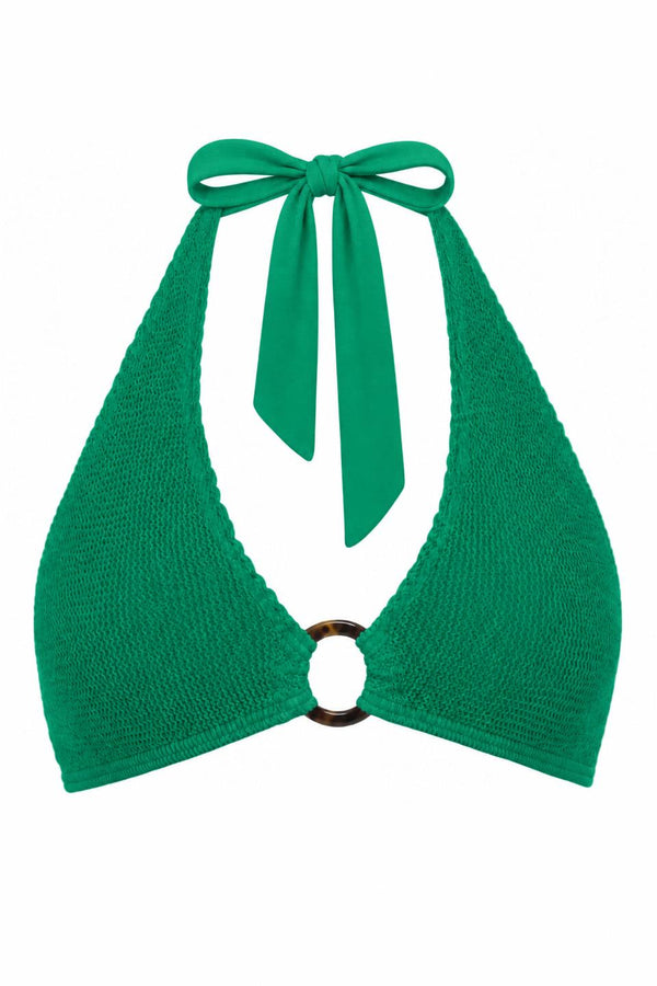 MILAN TORTOISE RING HALTER BIKINI TOP