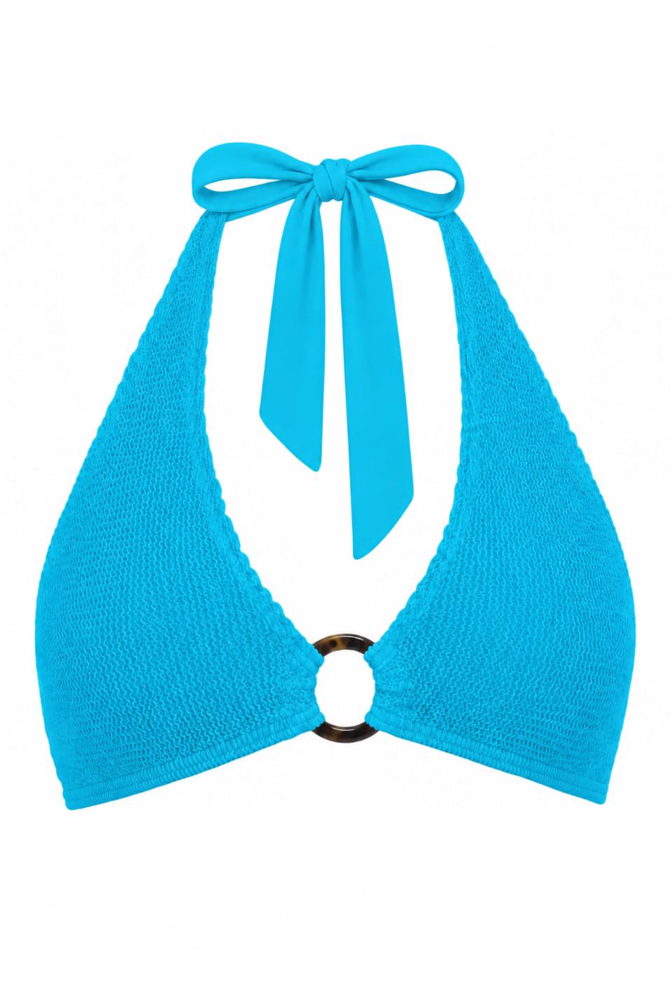 MILAN TORTOISE RING HALTER BIKINI TOP