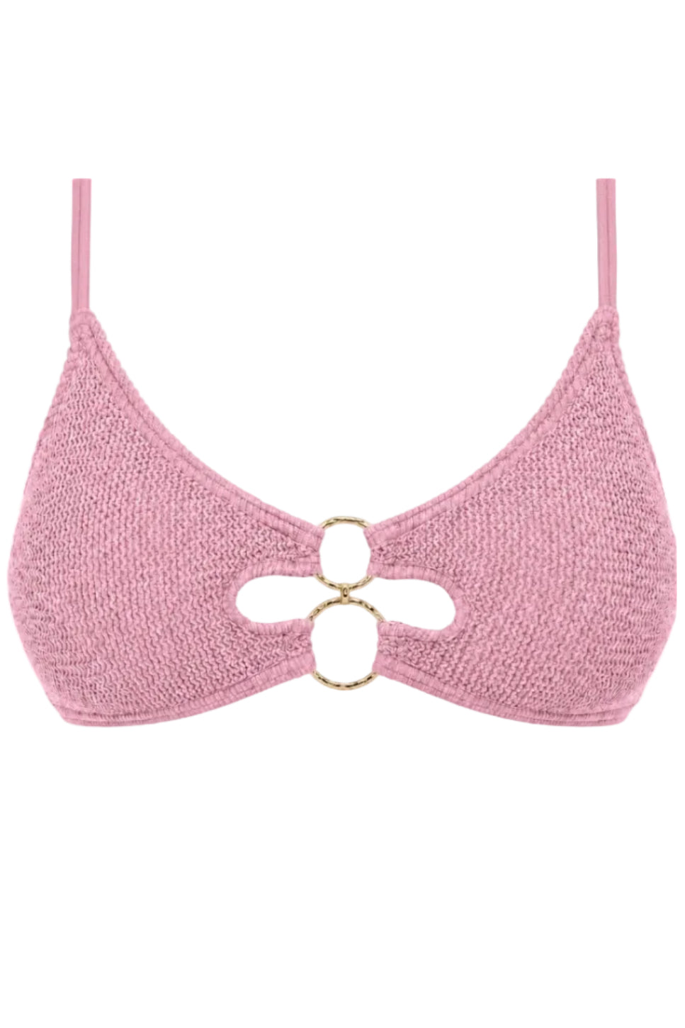 DUBAI MULTI GOLD RING BRALETTE BIKINI TOP