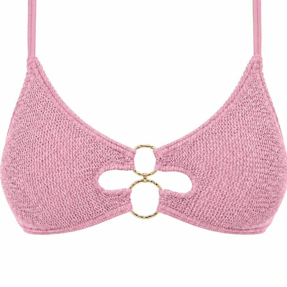 DUBAI MULTI GOLD RING BRALETTE BIKINI TOP