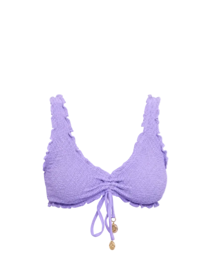 BERMUDA SCALLOPED SCOOP NECK BIKINI TOP