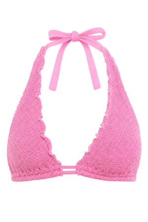 MANILA SCALLOPED HALTER EXTRA SUPPORT BIKINI TOP