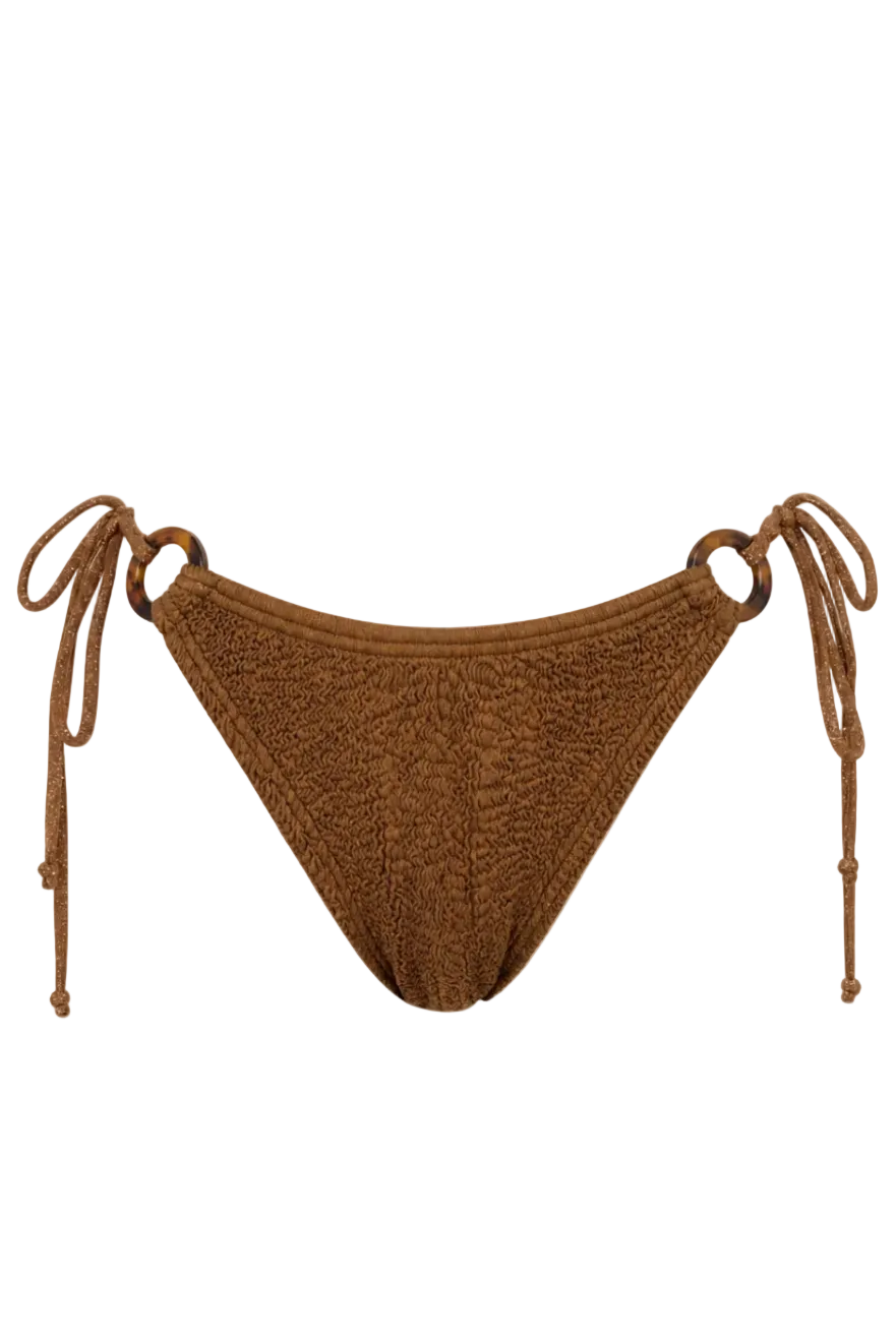 SANTORINI TORTOISE RINGS FULL COVERAGE BIKINI BOTTOM