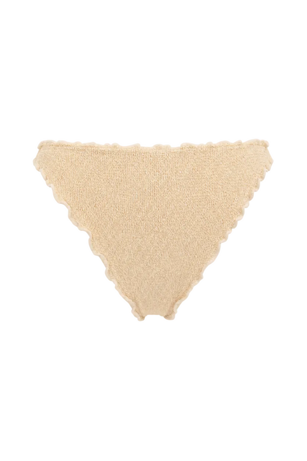 CYPRUS SCALLOPED CHEEKY BIKINI BOTTOM