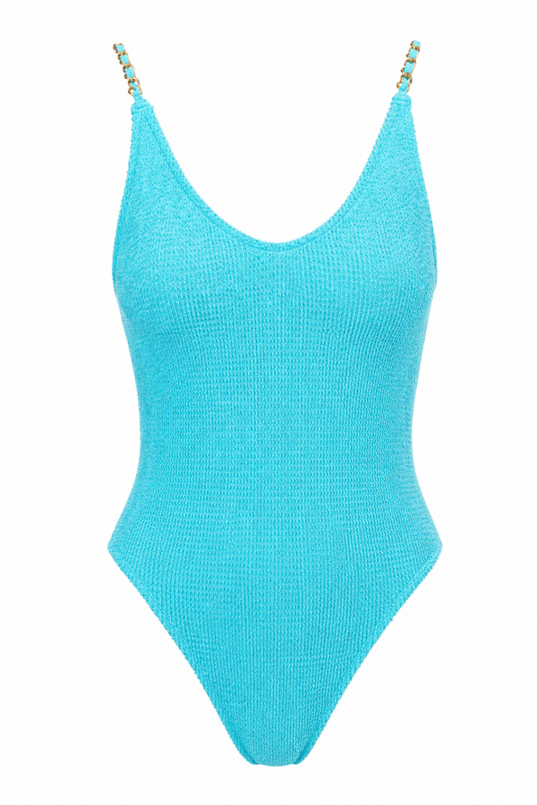 SYDNEY GOLD CHAINS ONE PIECE SWIMSUIT