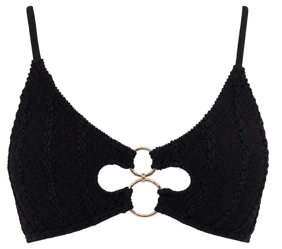 DUBAI MULTI GOLD RING BRALETTE BIKINI TOP
