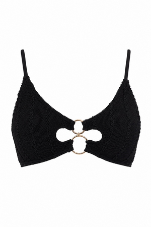 DUBAI MULTI GOLD RING BRALETTE BIKINI TOP