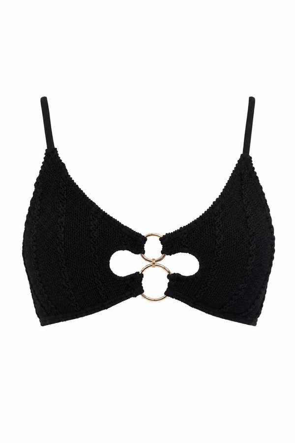 DUBAI MULTI GOLD RING BRALETTE BIKINI TOP