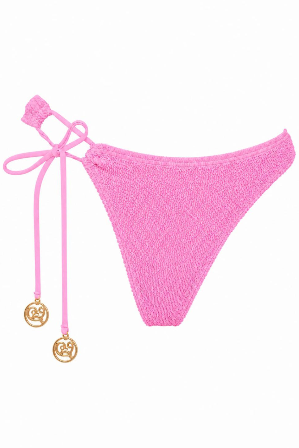 CAPRI SIDE TIE GOLD ACCESSORIES BIKINI BOTTOM
