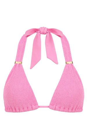 PARIS TRIANGLE GOLD SLIDERS BIKINI TOP