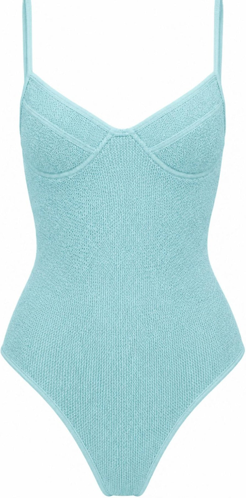 ST TROPEZ UNDERWIRE SPAGHETTI STRAPS ONE PIECE SWIMSUIT
