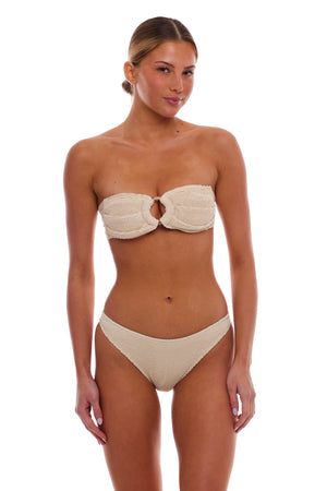NAPLES TORTOISE RING BANDEAU BIKINI TOP