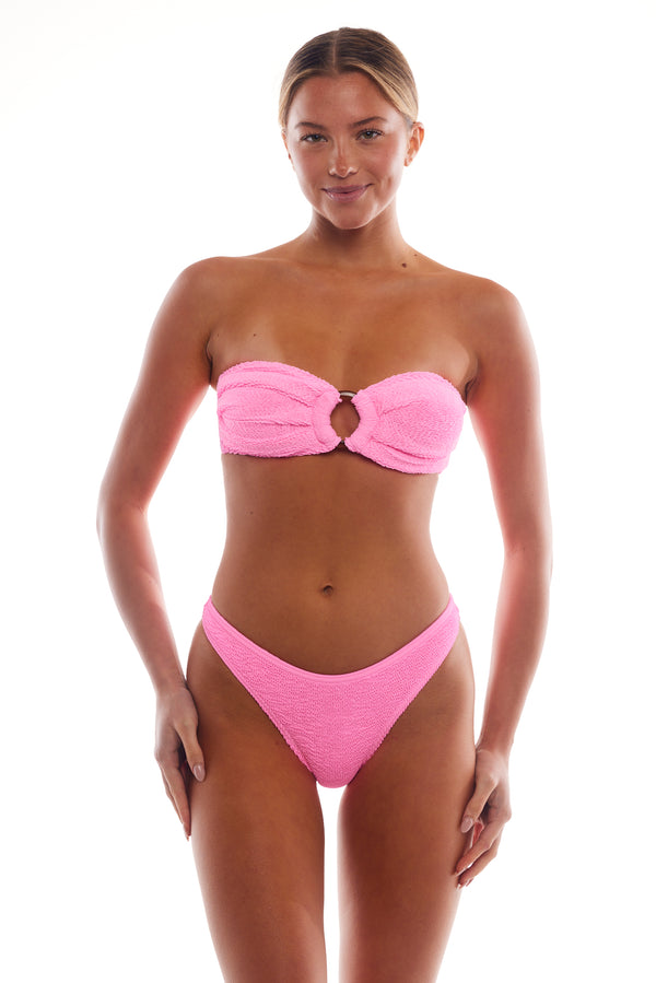 NAPLES TORTOISE RING BANDEAU BIKINI TOP