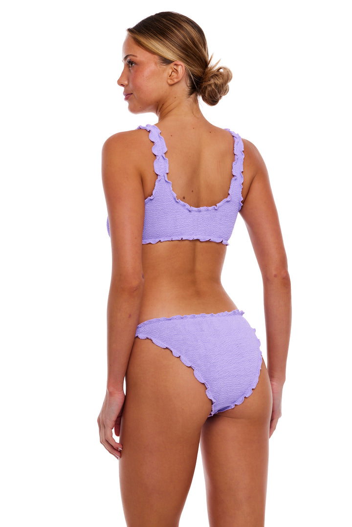 BERMUDA SCALLOPED FULL COVERAGE BIKINI BOTTOM