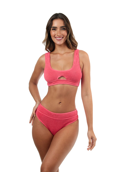 Sardinia Front Cut Out One Size Bikini TOP ONLY