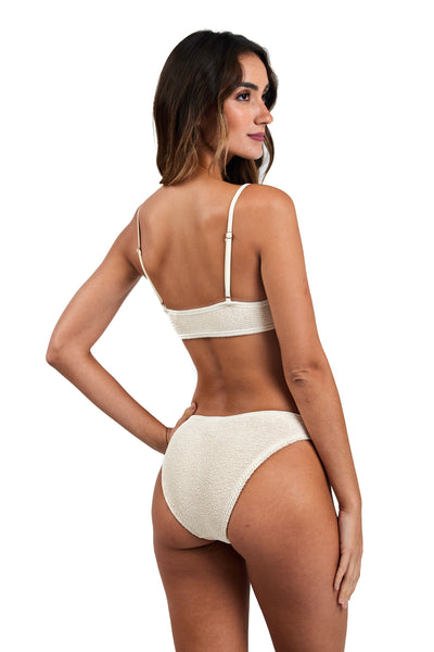 Ibiza V-Cut String Straps One Size Bikini TOP ONLY (Macadamia)