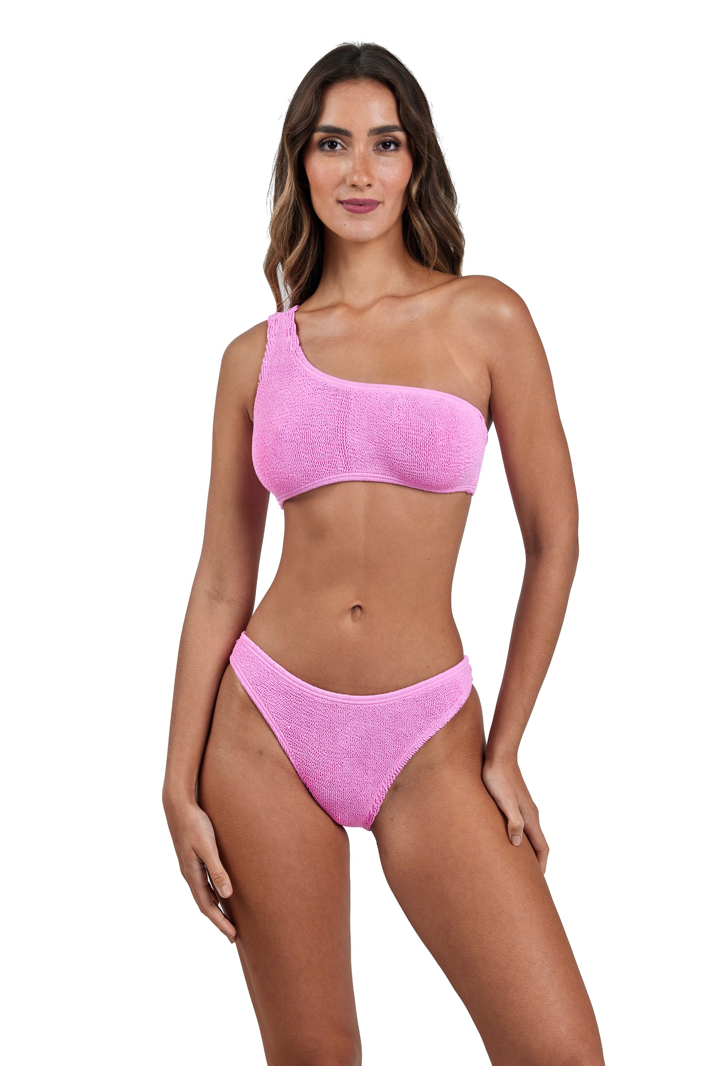 Bora Bora One Shoulder One Size Bikini TOP ONLY (Rose Pink)