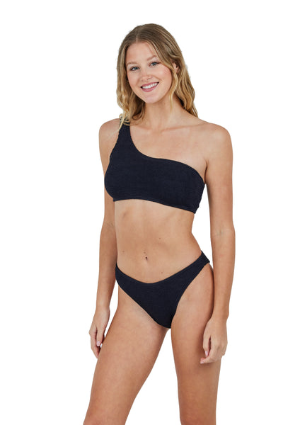 Bora Bora One Shoulder One Size Bikini TOP ONLY (Black)