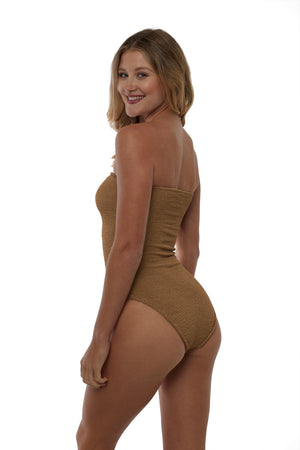 TULUM STRAPLESS BANDEAU ONE PIECE SWIMSUIT