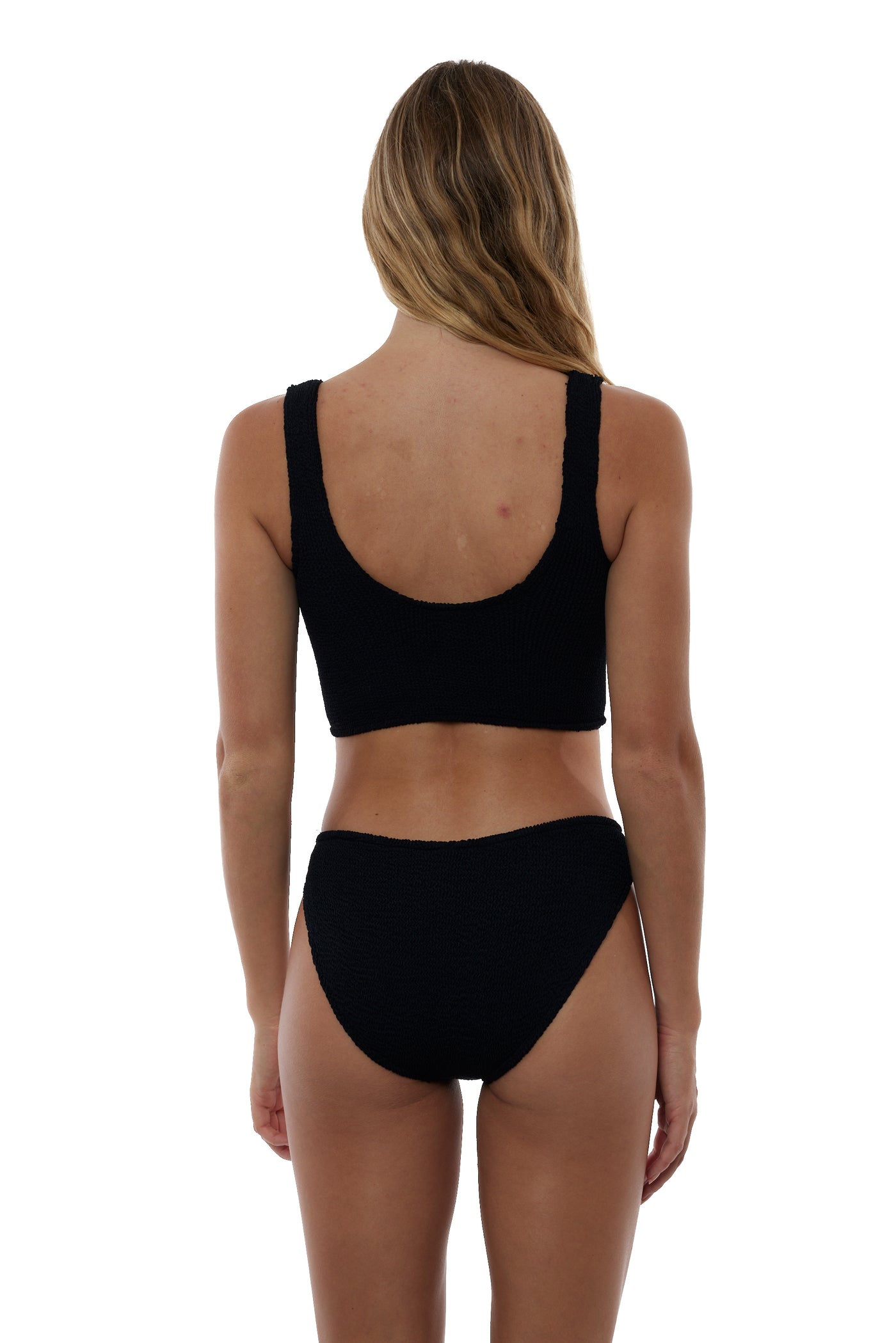 Palma Limited Seamless Full One Size Bikini BOTTOM ONLY (Black)