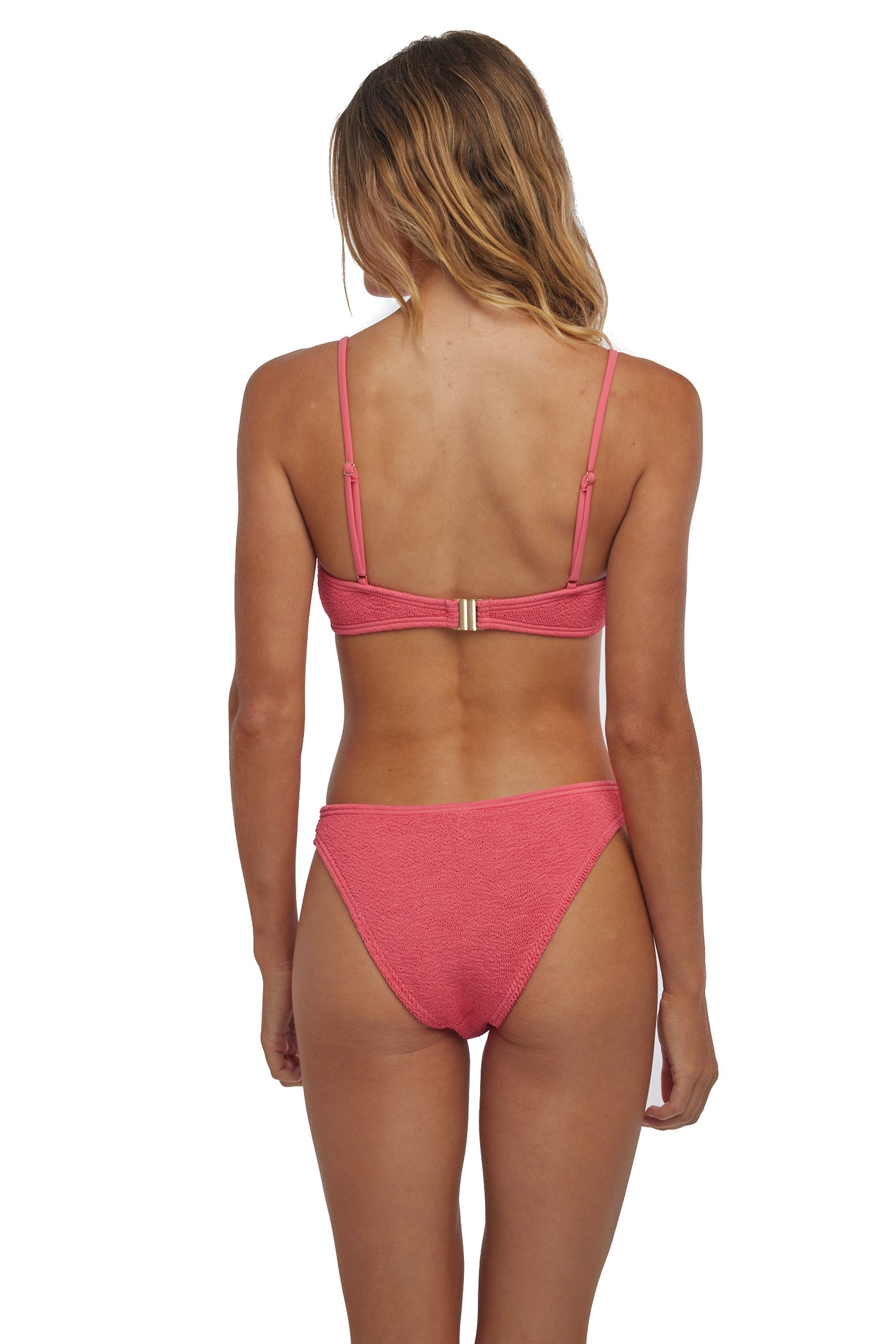 Laguna Beach Front Wrap One Size Bikini TOP ONLY (Calypso Coral)