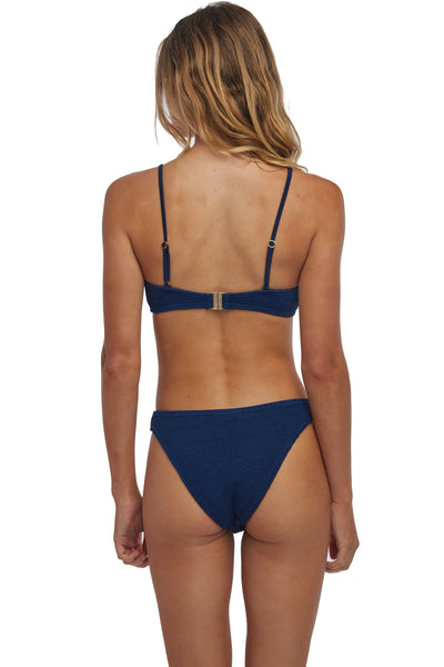 Laguna Beach Front Wrap One Size Bikini TOP ONLY (Navy Blue)