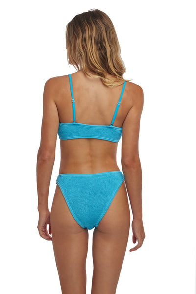Maldives Spaghetti Straps One Size Bikini TOP ONLY (Blue Turquoise)