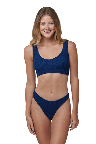 Cancun Classic Seamless One Size Bikini TOP ONLY (Navy Blue)
