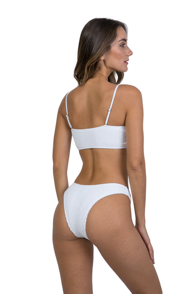 Turks And Caicos Tube with Straps One Size Bikini TOP ONLY (White)